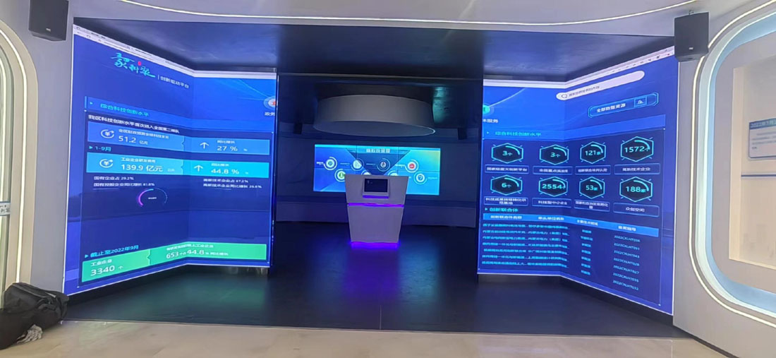 呼和浩特某科技展廳采用1.53開合屏+滑軌屏方案，共計(jì)25平方-1.jpg